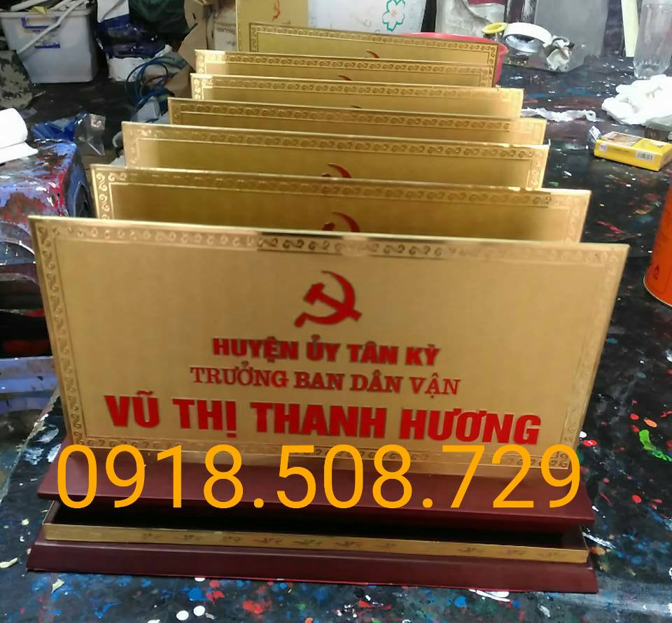 Biển chức danh đẹp tại Hoàng Mai Hà Nội